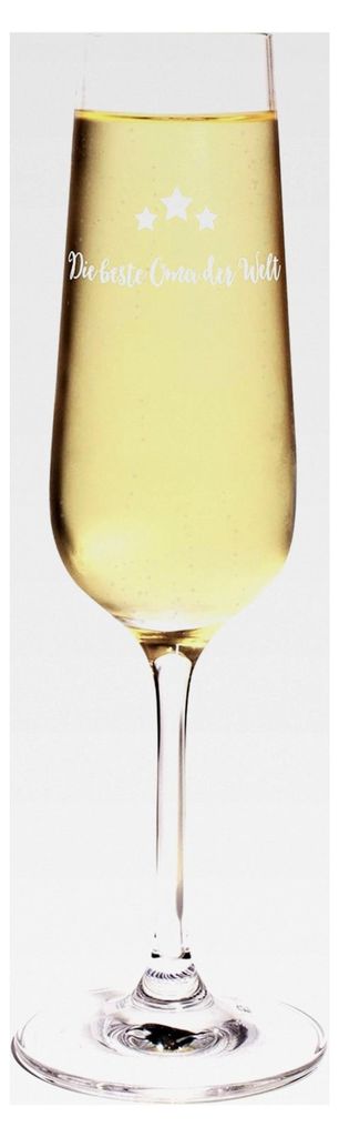 Sektglas mit Gravur Die Beste Oma der Welt - Leonardo Glas mit Design Sterne