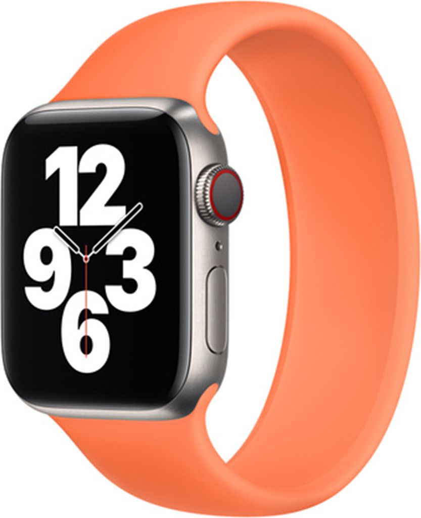 Silikon Solo Loop für das Apple Watch | 38/40/41/42 mm - Größe 1 - Kumquat