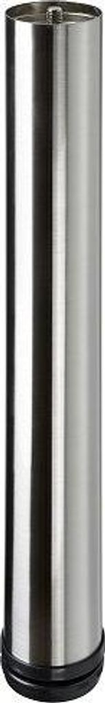 Hettich Möbelfuß 6,0 x 40 - 43 cm Edelstahl-Optik - 1 Stück Produktbild 