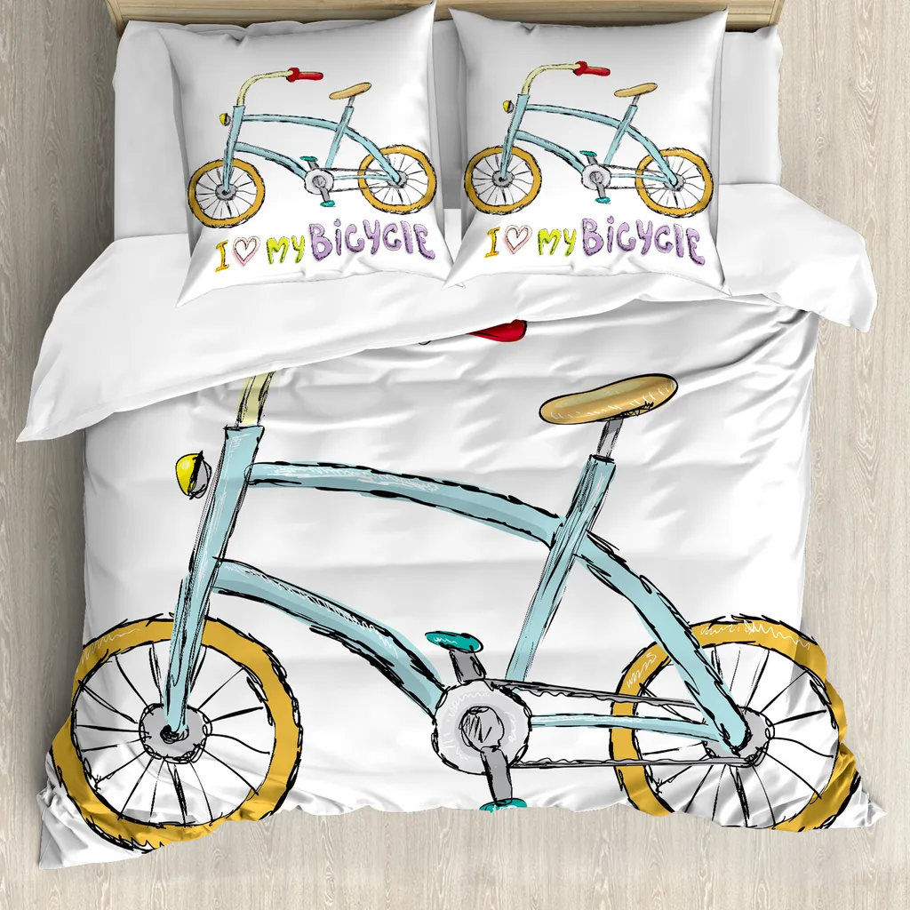 Set Letto Bicicletta Multicolore ABAKUHAUS 155x220cm - Design e Salute