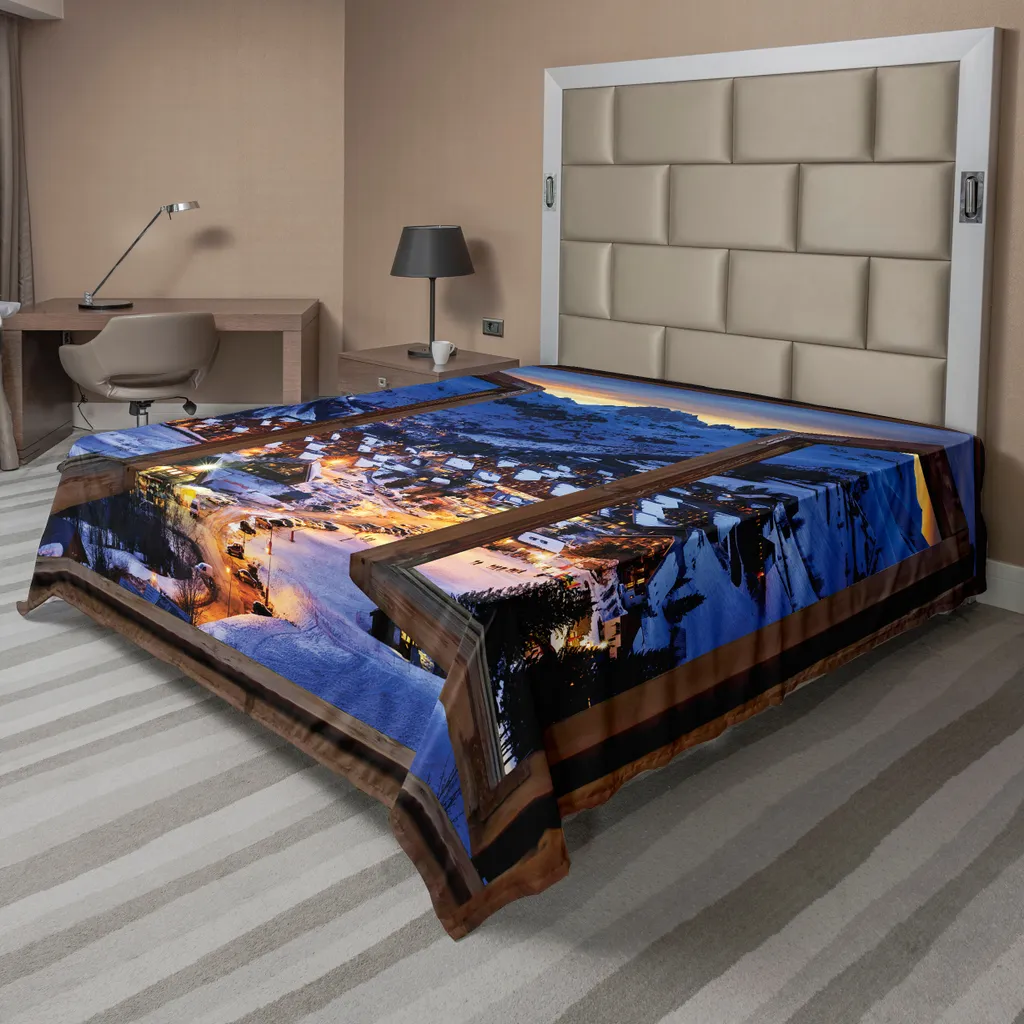 Drap panoramique hiver doux et confortable en tissu haute qualité