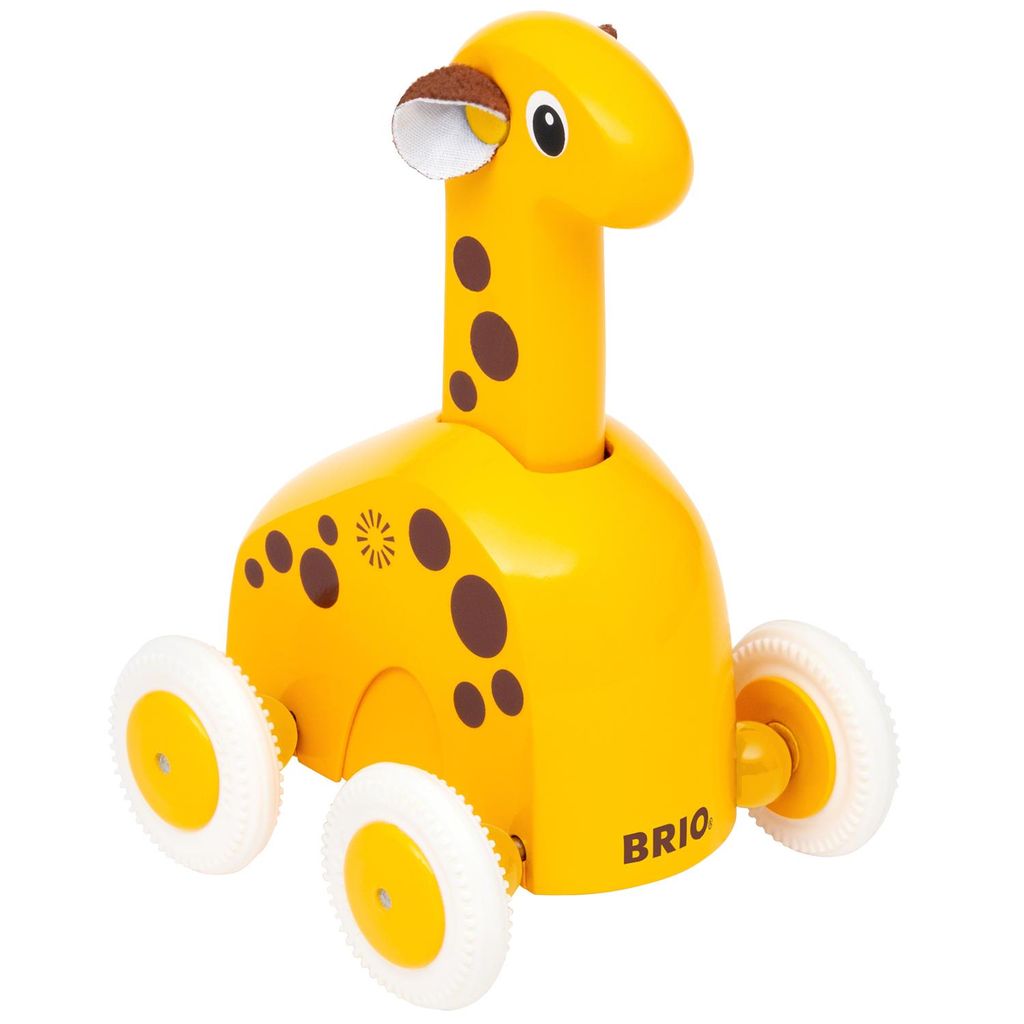 Brio Push & Go Giraffe 63022900 - Ab 12 Monate, Holz/Kunststoff, 12, 5 x 9 x 8, 5 cm