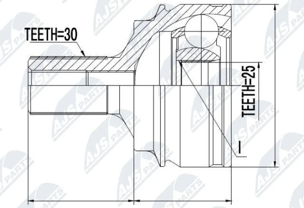 Soufflet de transmission A2043300585 pour Mercedes Classe GLK et CLS