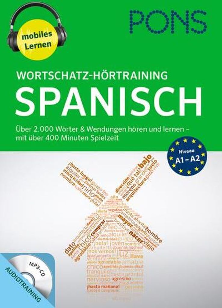 PONS Wortschatz-Hörtraining Spanisch mit Begleitheft und MP3-CD