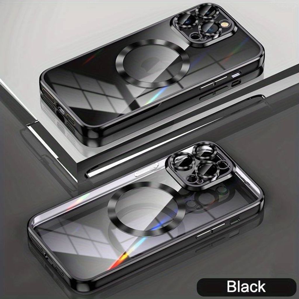 Magnet Handy Hülle passend für Samsung Galaxy A35 | Schutzhülle mit Kameraschutz Tasche Schutz Case | kompatibel mit Magsafe | TPU Silikon Schwarz