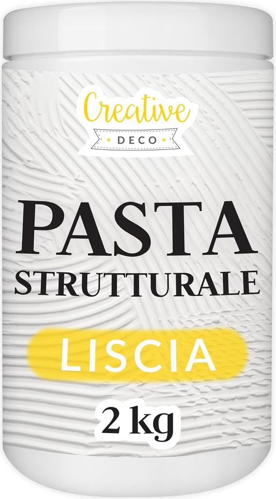 Creative Deco Pasta Strutturale Liscia 2kg Massa Bianca, Immagine del prodotto 