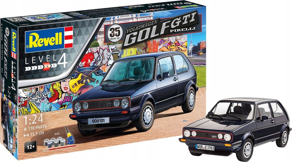 Revell "35 Years VW Golf 1 GTI Pirelli" (en anglais) Image du produit 