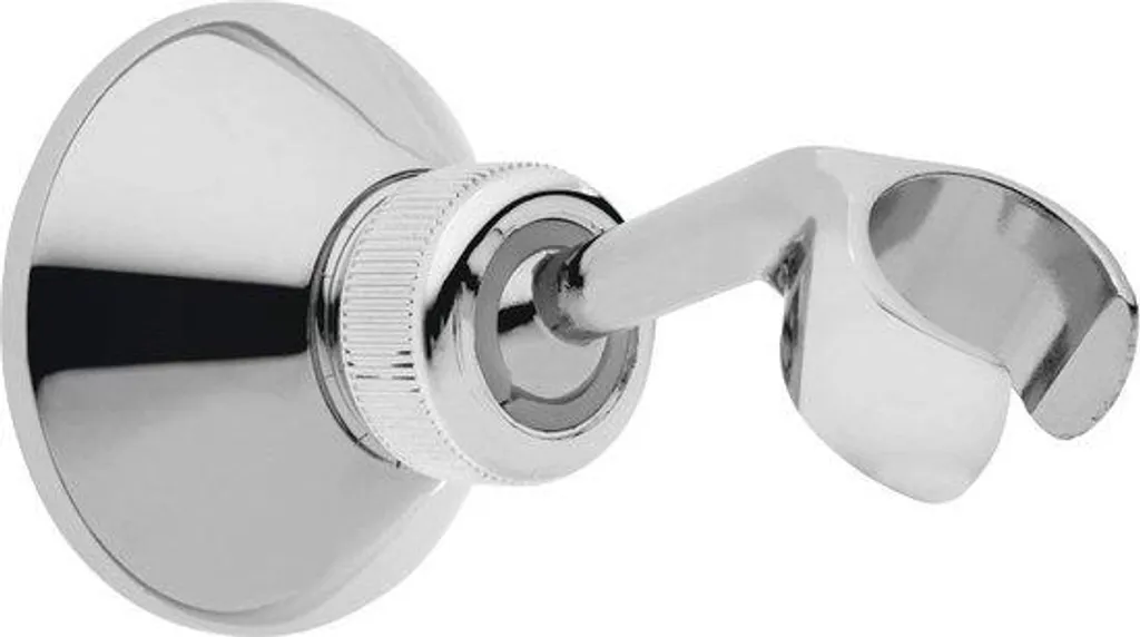 Support de pomme de douche universel orientable en ABS finition inox