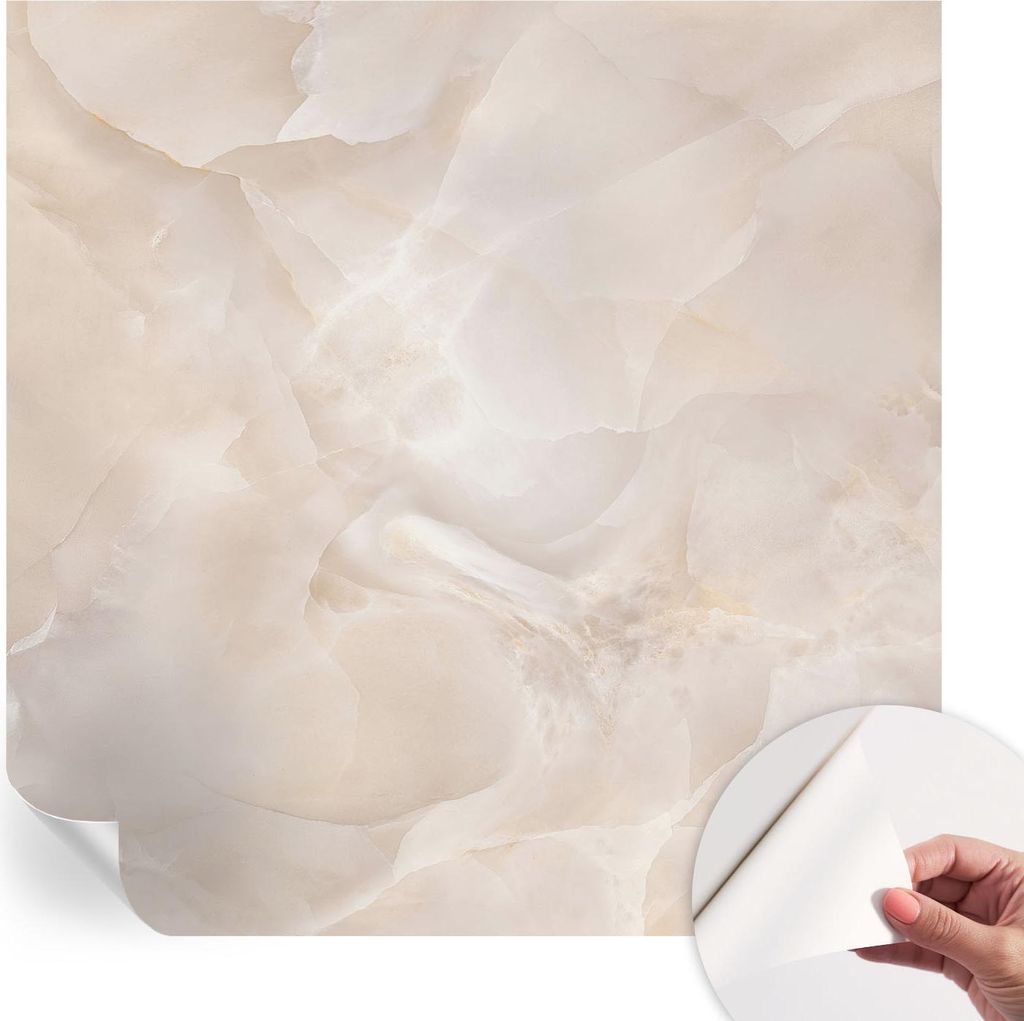 Selbstklebende Wandtapete - Dekorative Tapete für Wohnzimmer - Klebefolie für Wandbilder - Tapetenfolie für Wanddekoration - 250x250 cm - Zarter...