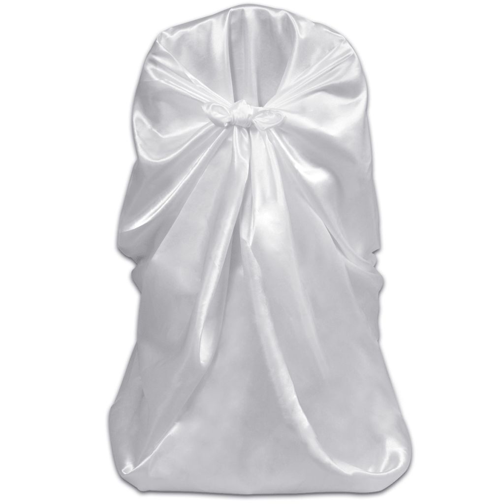 6 x housses de chaises pour banquet de mariage blanc Image du produit 