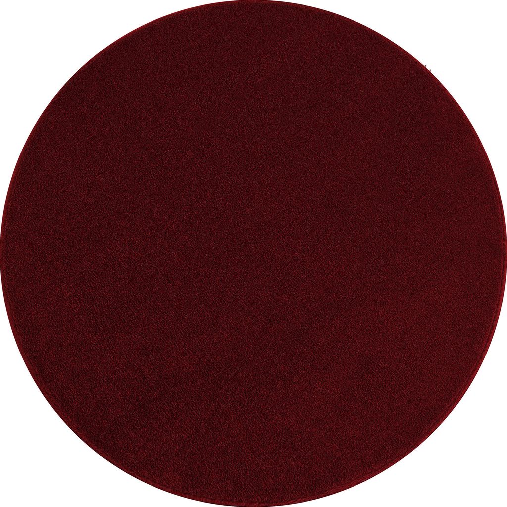 Ata tappeto pelo corto rotonda Ø 120cm rosso Immagine del prodotto 