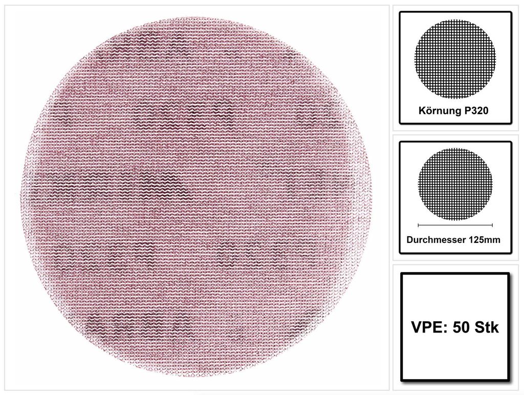 Mirka ABRANET Schleifscheiben Grip 125mm P320 50 Stk. ( Produktbild 