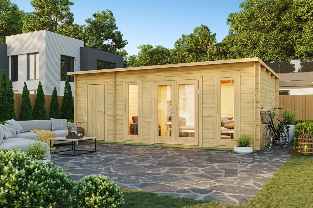 Fjordholz Pultdach Gartenhaus Modell Mali 28 B Produktbild 