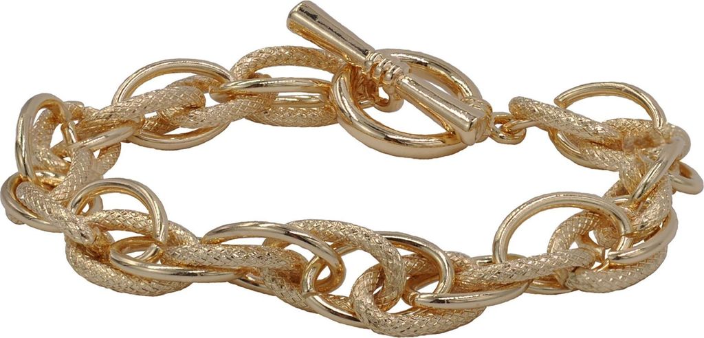 Steuer Modeschmuck Armband Metall 20,0cm gelb 445060011
