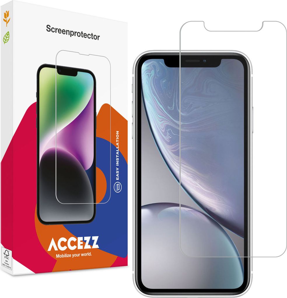 Accezz Screen Protector aus gehärtetem Glas für das iPhone 12 (Pro) / 11 / Xr