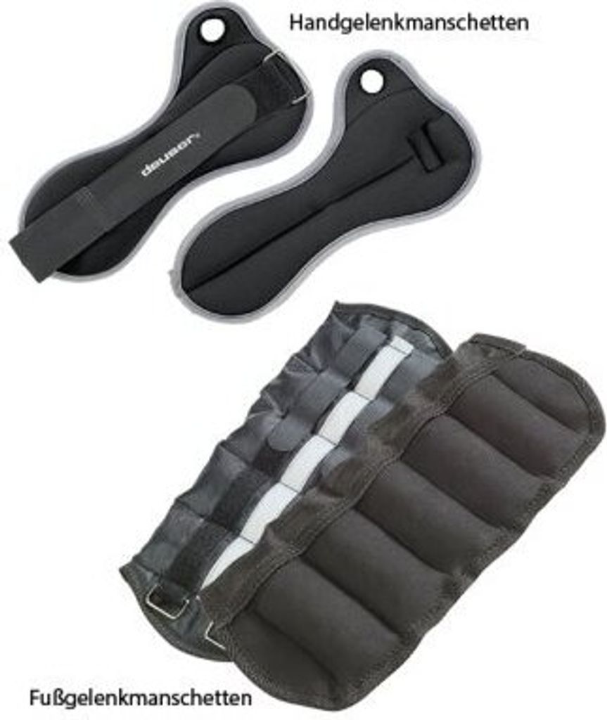 Deuser Sports 2 x 2,0kg Gewichtsmanchette Fuß