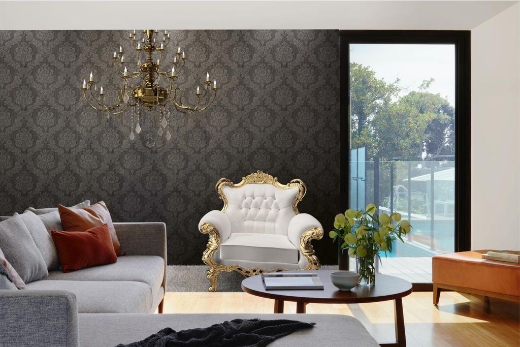 Vlies Fototapete KÖNIGLICHES INTERIEUR 375 x 250 cm (inkl. Kleister) - Vlies Tapete, Wandtapete, Wandbilder - Tapete für Wohnzimmer Schlafzimmer,...