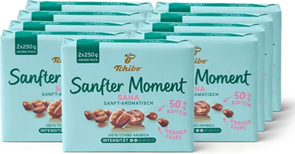 Tchibo - Sanfter Moment Sana Gemahlener kaffee - 9x 500g (2x 250g)