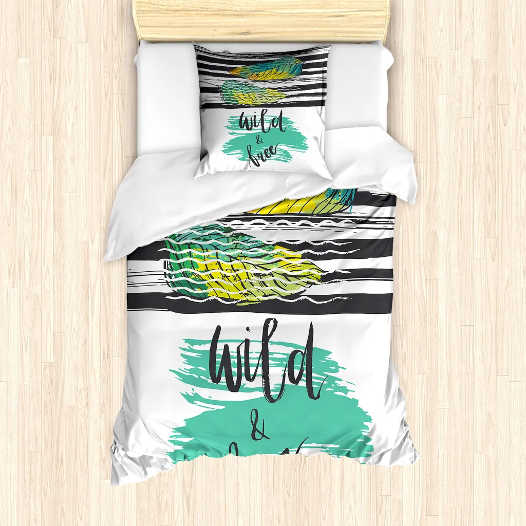 Set Copripiumino ABAKUHAUS 135x200 Microfibra Alta Densità Antiacaro - 1