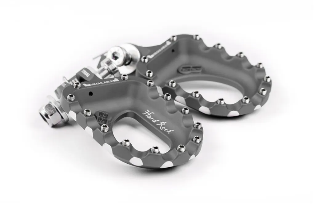 S3 Hard Rock Repose-pieds Aluminium Titane pour Moto Enduro et Trial