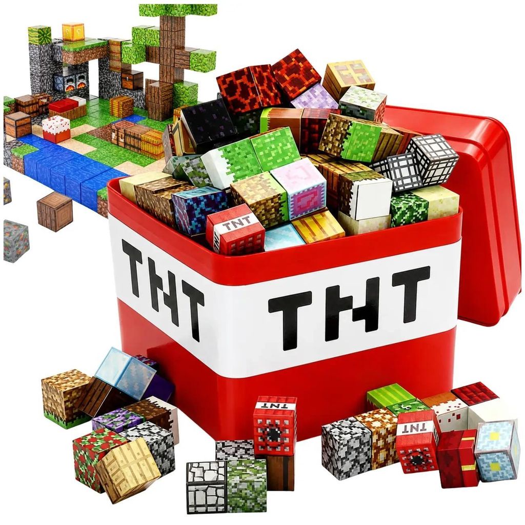 Magnetische Bausteine, 150 Teile, 12 Figuren Produktbild 