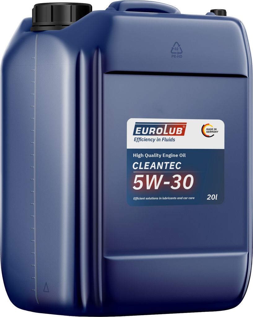 A blue plastic container of motor oil with a label.