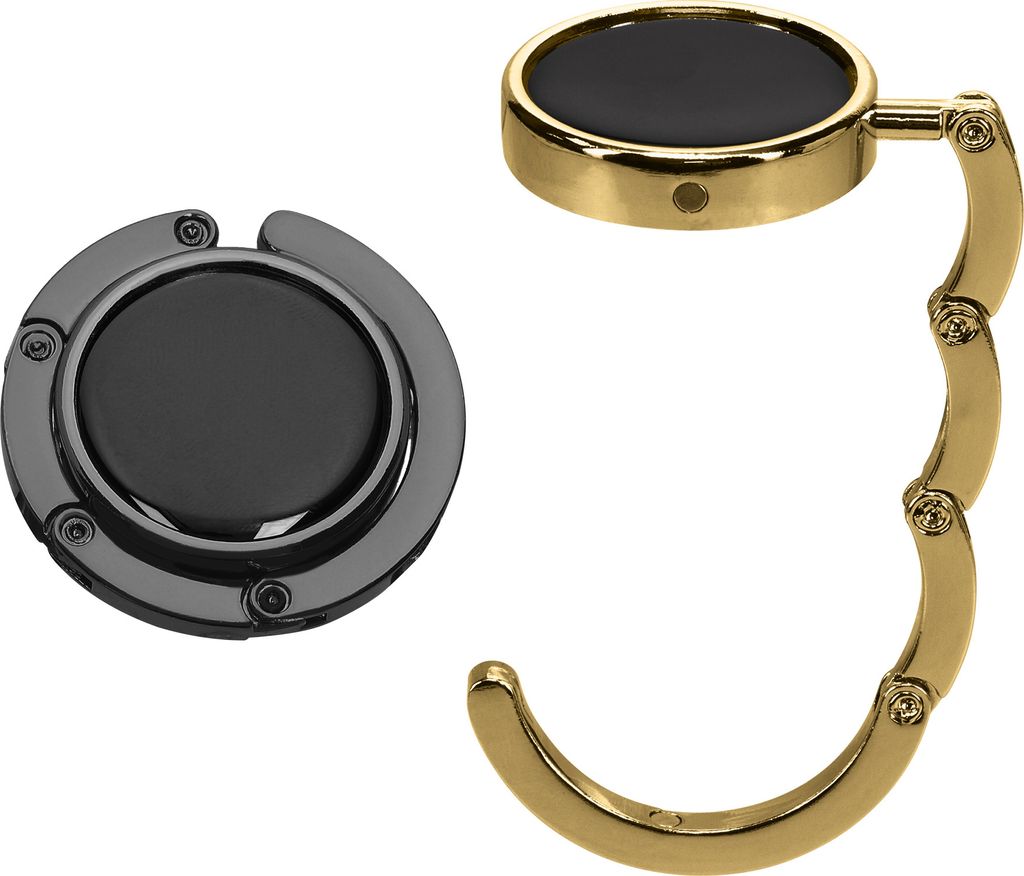 kwmobile Taschenhalter für Tisch - 2x Faltbare Antirutsch Handtaschenhalter Tisch Haken - Taschen Aufhänger - Geschenkidee Gadgets für Frauen -