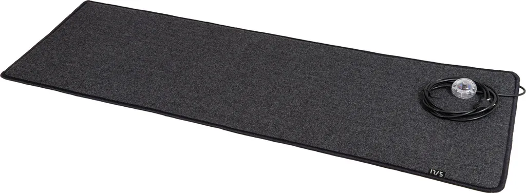 Tapis Chauffant Électrique 180W Noir 50x140cm pour un Sol Toujours Chaud
