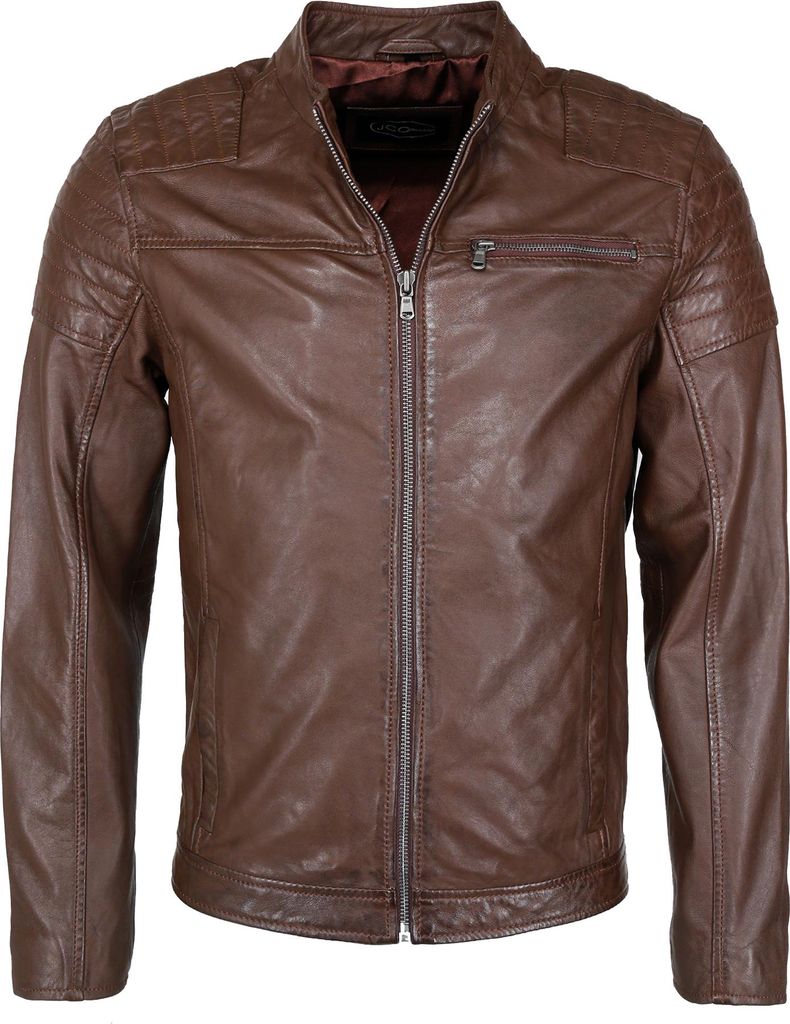 JCC Lederjacke 31020217Ecom Herren brown 3XL