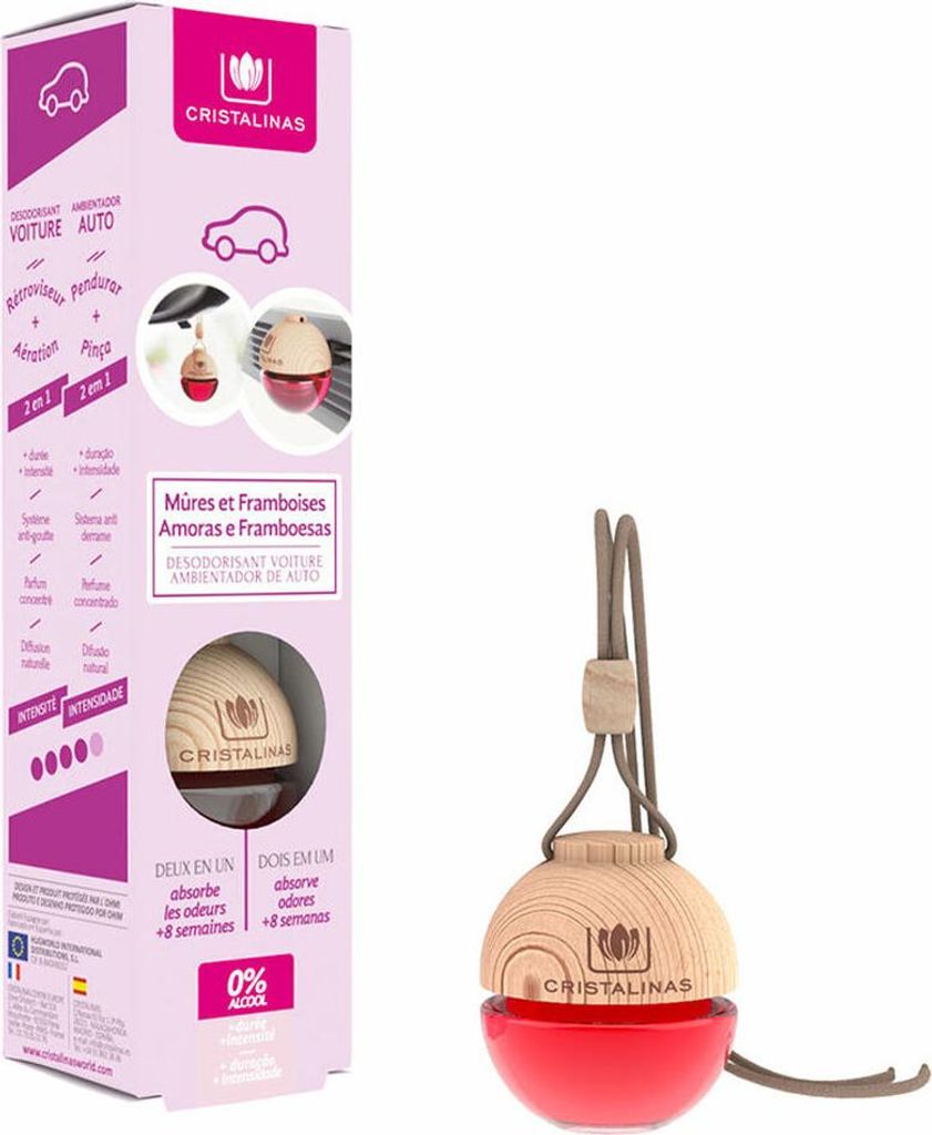Cristalinas CAR Lufterfrischer 0% #Brombeeren und Himbeeren 6 gr