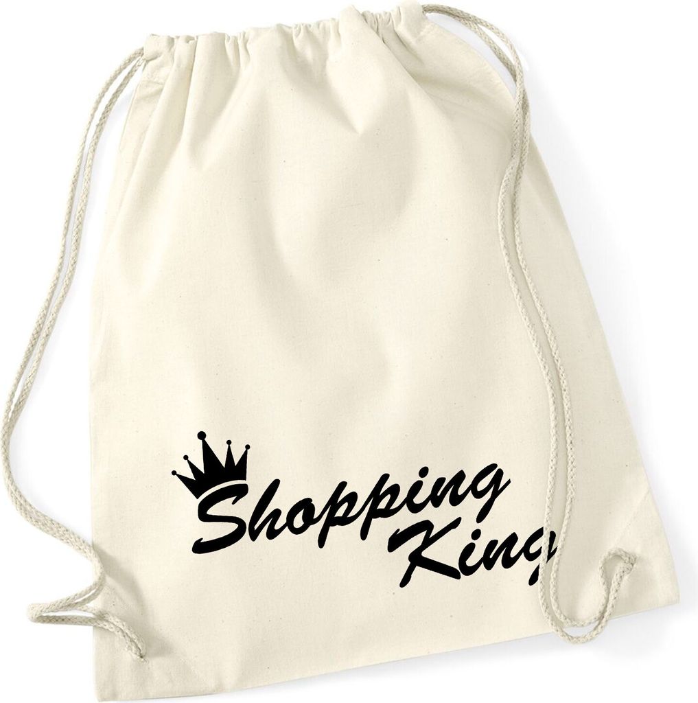 Huuraa Turnbeutel Shopping King Krone 12 Liter Natural Produktbild 
