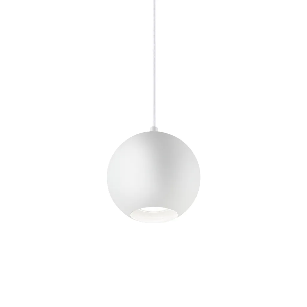 Lustre suspension design blanc Mr Jack en métal pour salon et cuisine