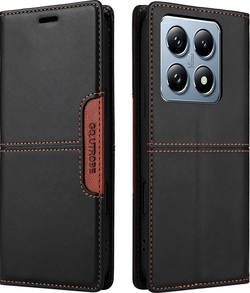 Custodia Xiaomi 14T Pro in Pelle: Wallet Case con Stand e Slot Carte - 2