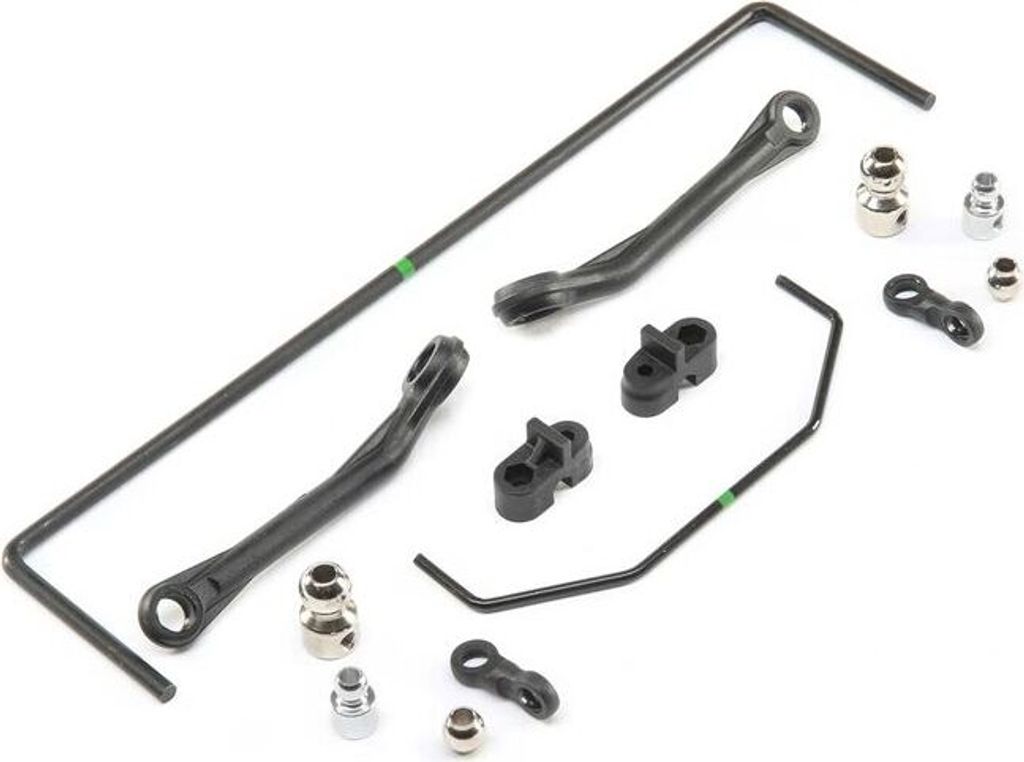 Losi Front & Rear Sway Bar Set: Super Baja Rey