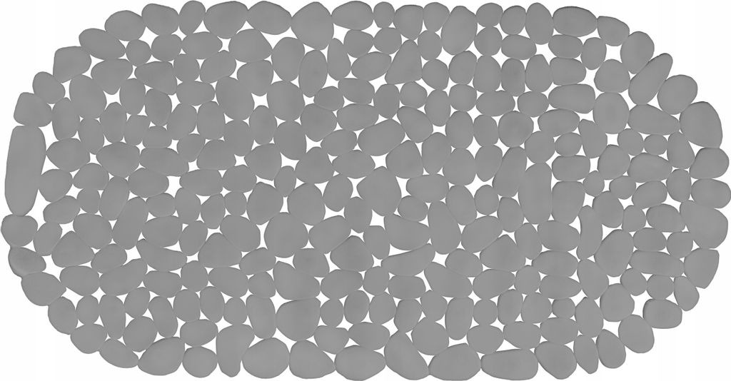 Sepio Badewannenmatte Grau 66x34 cm, Duschmatte rutschfest, Antirutschmatte Badewanne, Duschmatte, Rutschmatte Badewanne, Bathroom Mat