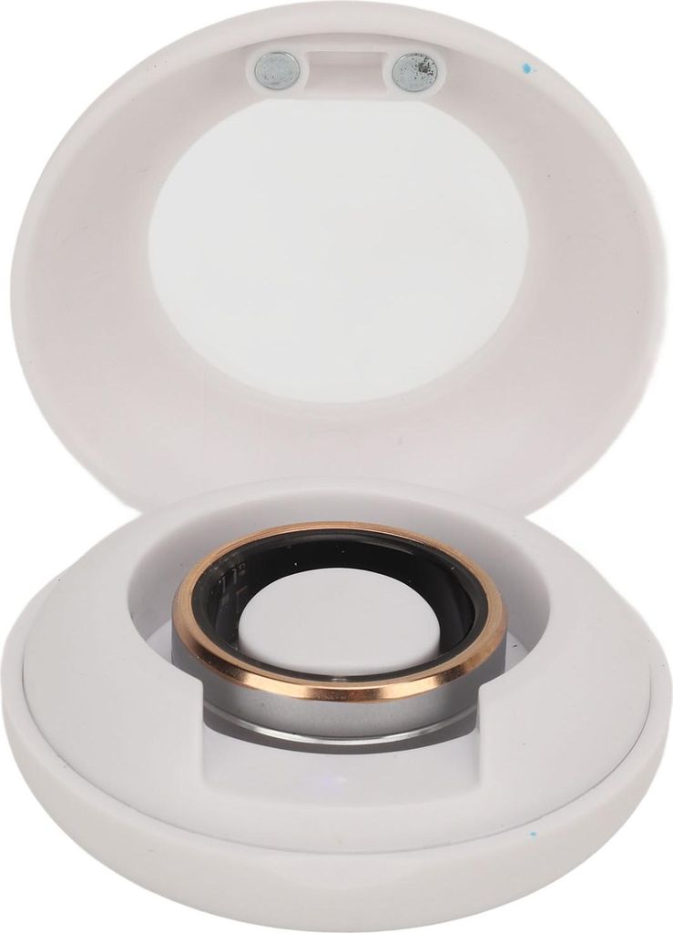 Smart Ring Fitness Tracker Keramik Edelstahl Schlafüberwachung Kamera Steuerung IP68 wasserdichte Gesundheit mit App für Männer und Frauen Typ 9