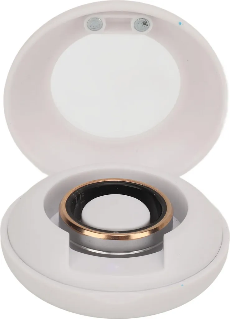 Bague Connectée Smart Ring Type 8 en Céramique et Acier Inoxydable IP68