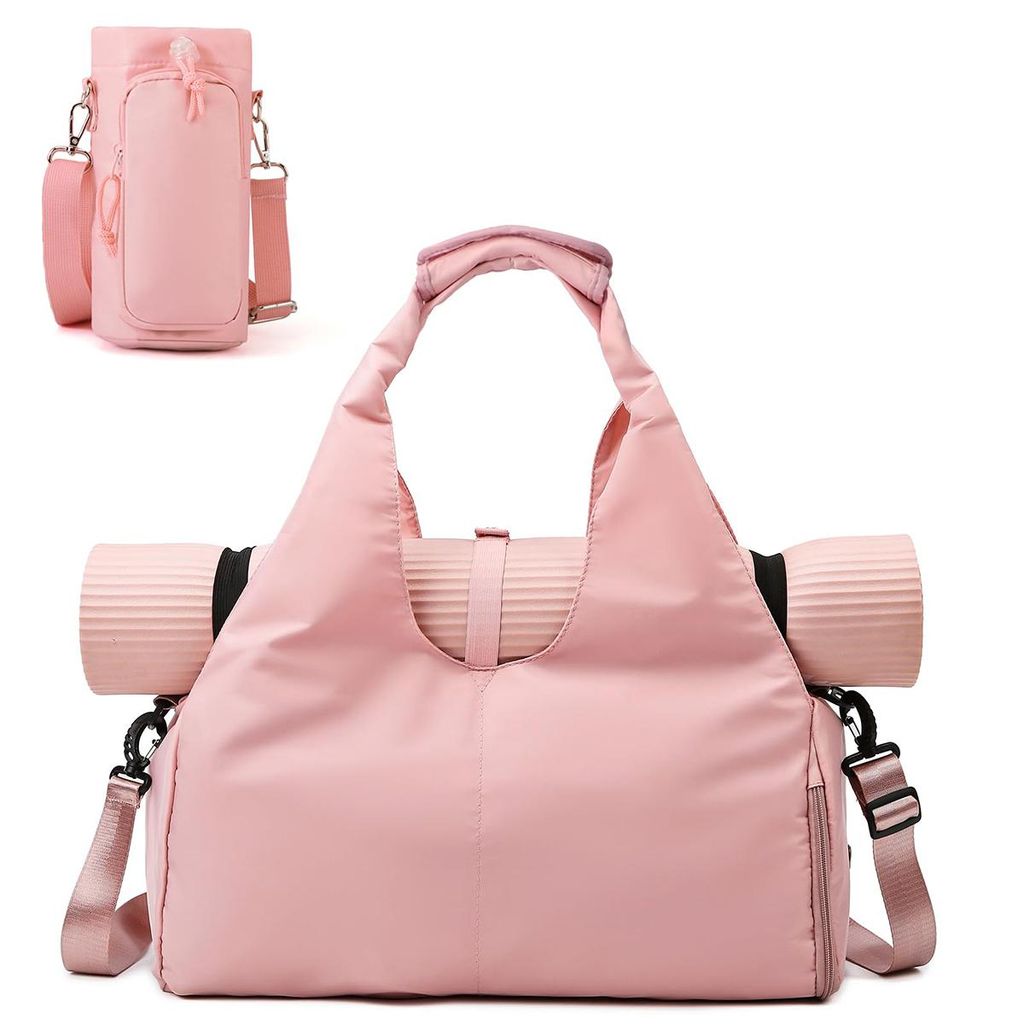 Turnbeutel, Sporttasche, Reisetasche mit Schuhfach & Nassfach, Groß Gym Tasche für Yogamatten & Yoga-Zubehör Fitnesstasche, Trainingstasche Yoga...