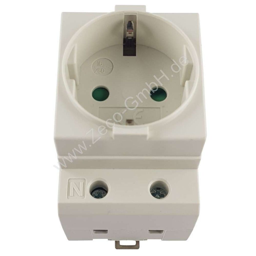 Schuko Steckdose Hutschiene 16A Einbausteckdose für Verteiler Schaltschrank