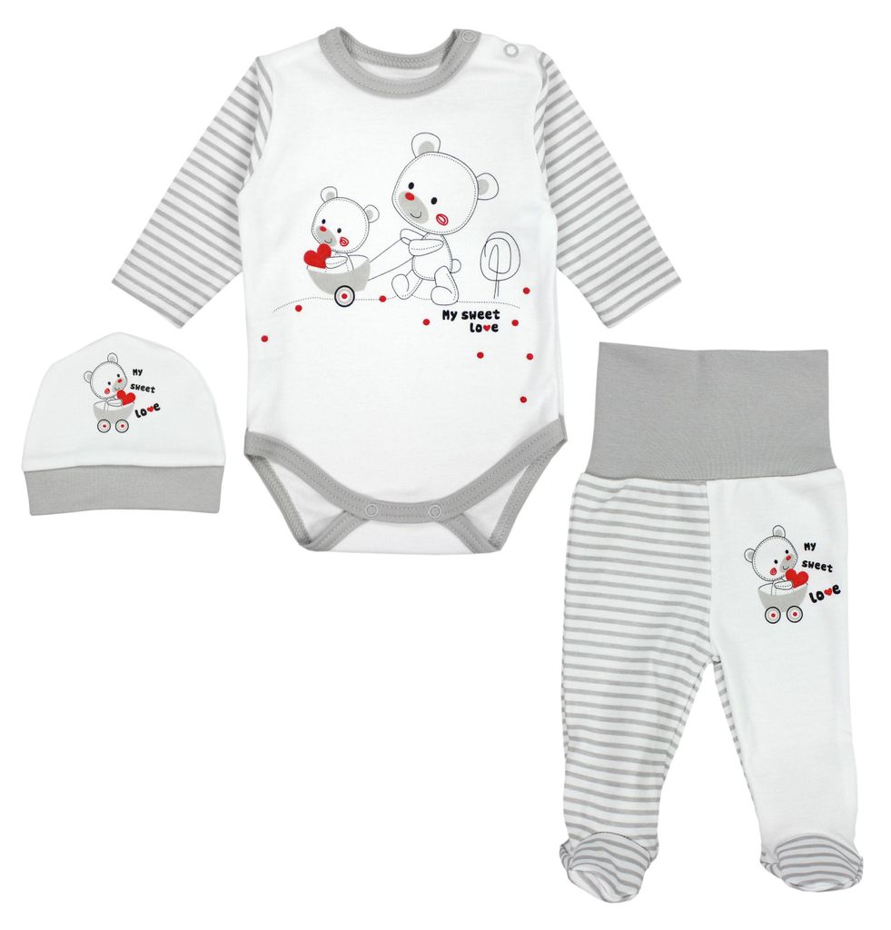 TupTam Baby Mädchen Jungen Bekleidungsset Langarmbody Hose Produktbild 