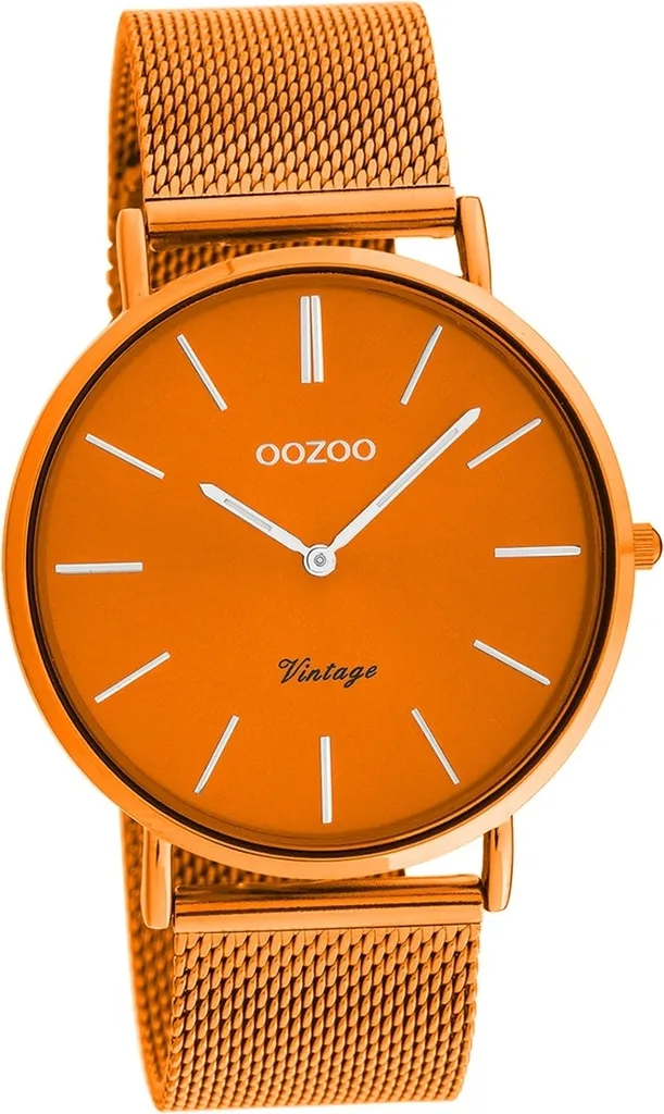 Montre Femme Oozoo Vintage Orange D2UOC20274 Bracelet Réglable Facile