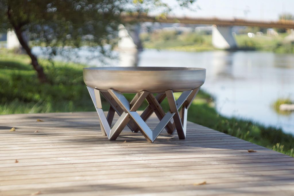 Feuerschale Venta aus Rohstahl, Größe zur Wahl SvenskaV