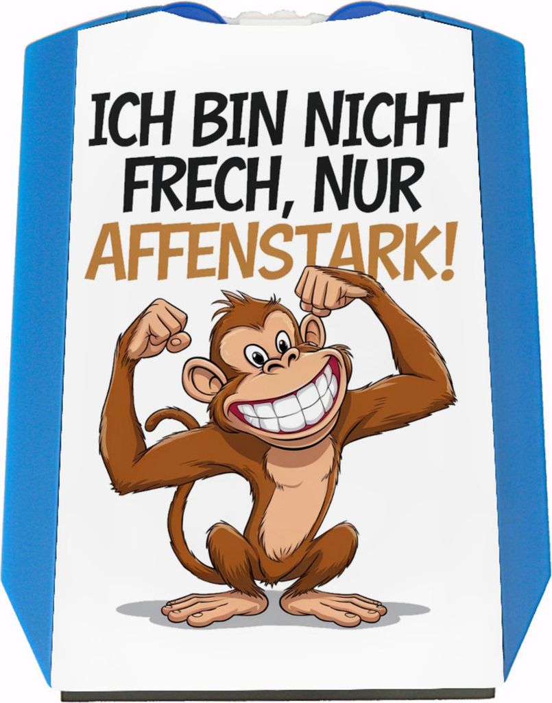 Nicht frech sondern Affenstark Parkscheibe mit Cartoon Affe