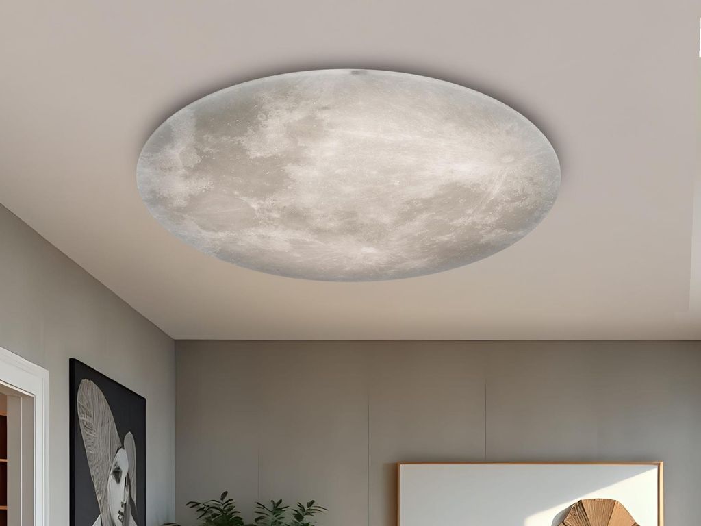Trio - Deckenleuchte LUNAR - Weiß - 60x60x12 cm Produktbild 