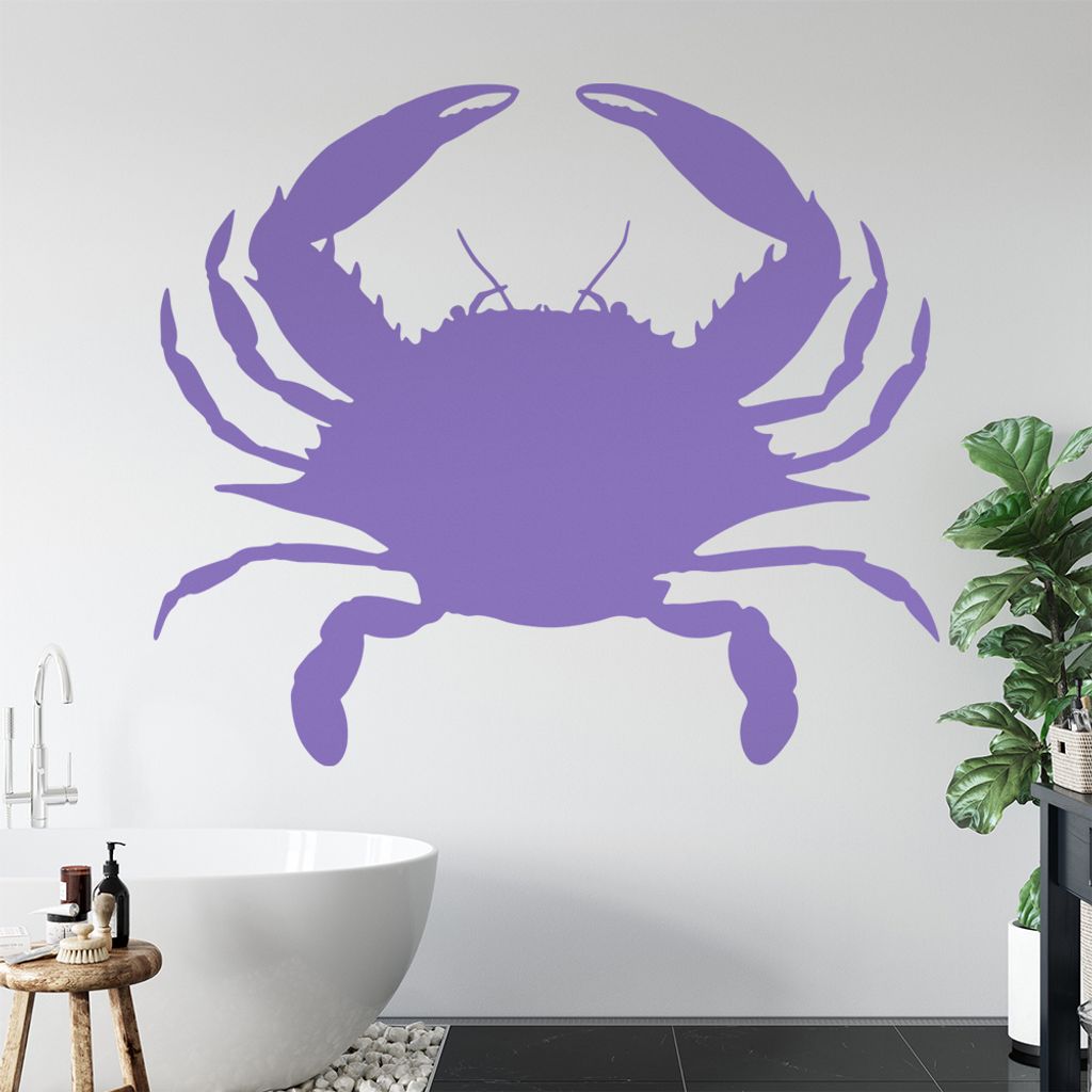 KIWISTAR Krebs - Sternzeichen Krabbe Wandtattoo in 6 Größen - Wandaufkleber Wall Sticker - Dekoration, Küche, Wohnzimmer, Schlafzimmer, Badezimmer