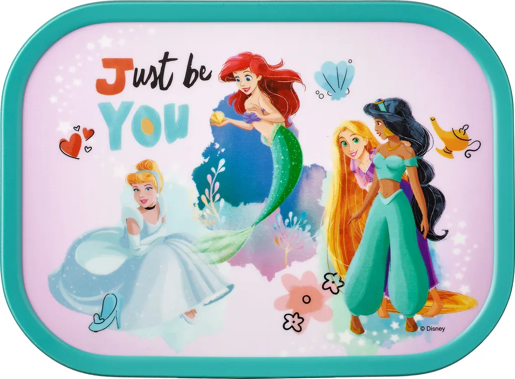 Regalo Scuola: Mepal Campus Lunchbox Disney Princess Verde Rosa - 3