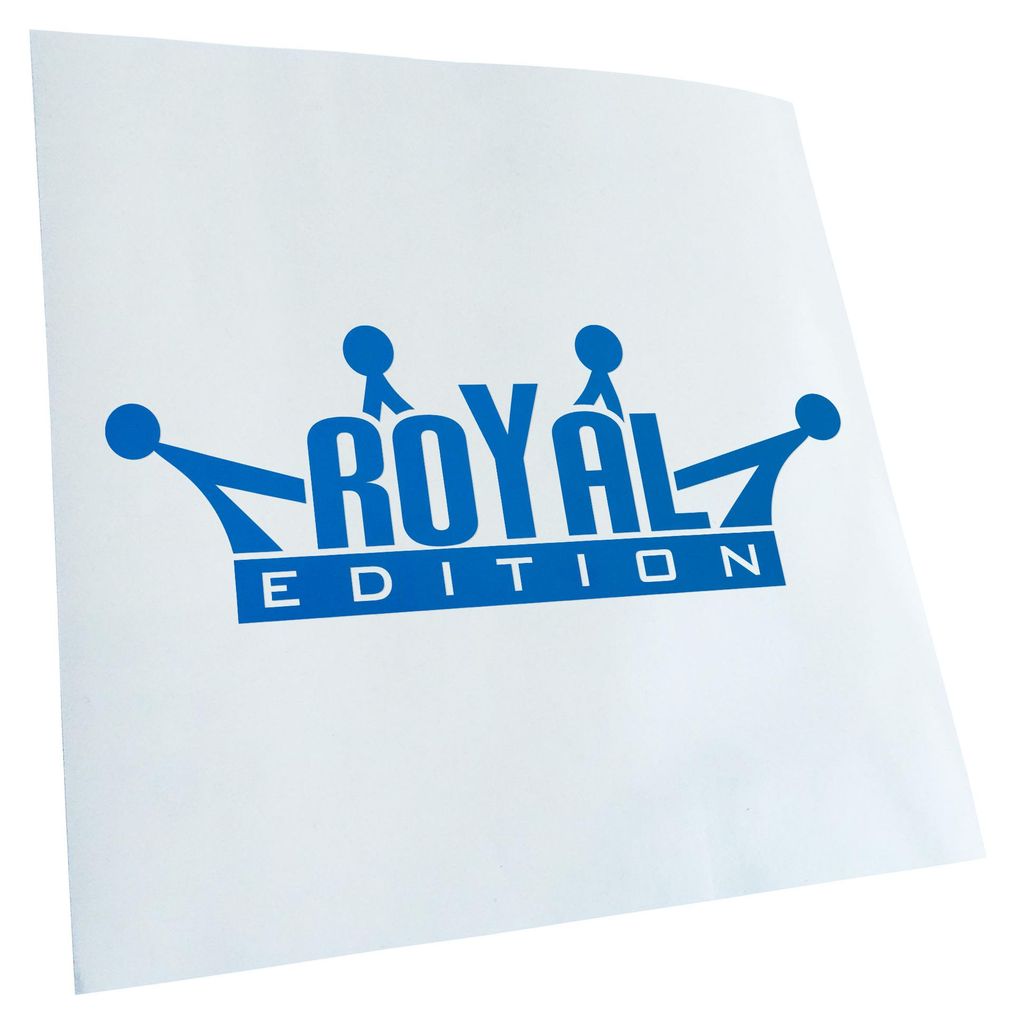 Kiwistar - Autoaufkleber - Royal Edition - Blau - 60x21cm - Aufkleber für Auto, Laptop, Fahrrad, LKW, Motorrad Mehrfarbig JDM Decal Racing