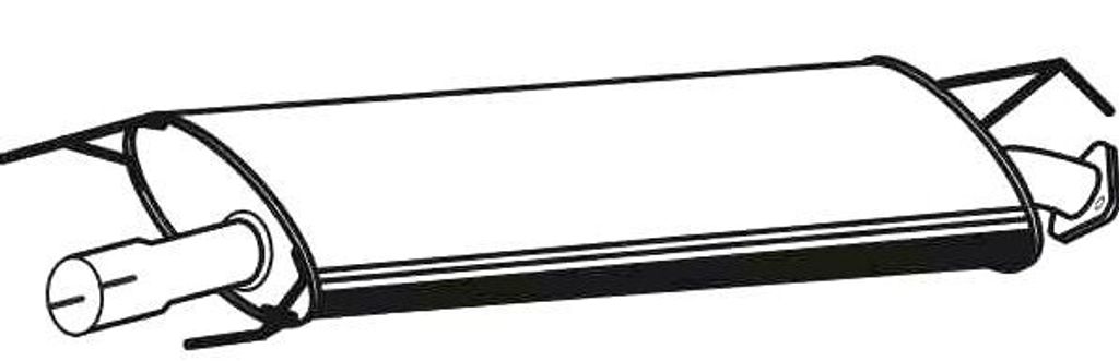 VEGAZ TS-475 Mittelschalldämpfer Schalldämpfer für TOYOTA RAV 4 IV (ZSA4, ALA4)