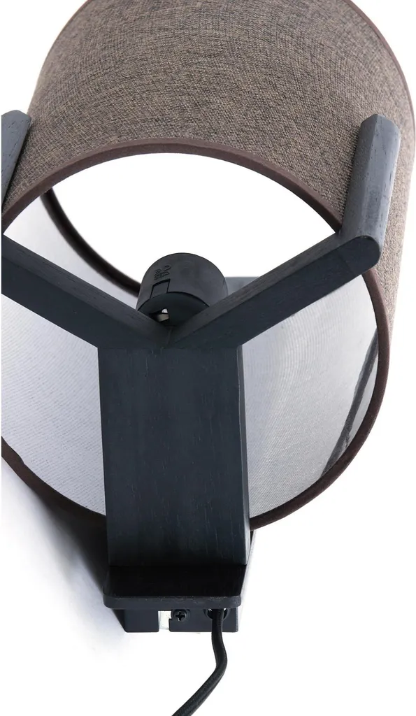Applique murale bois Litto noir E27 pour optimiser petit éclairage - 6