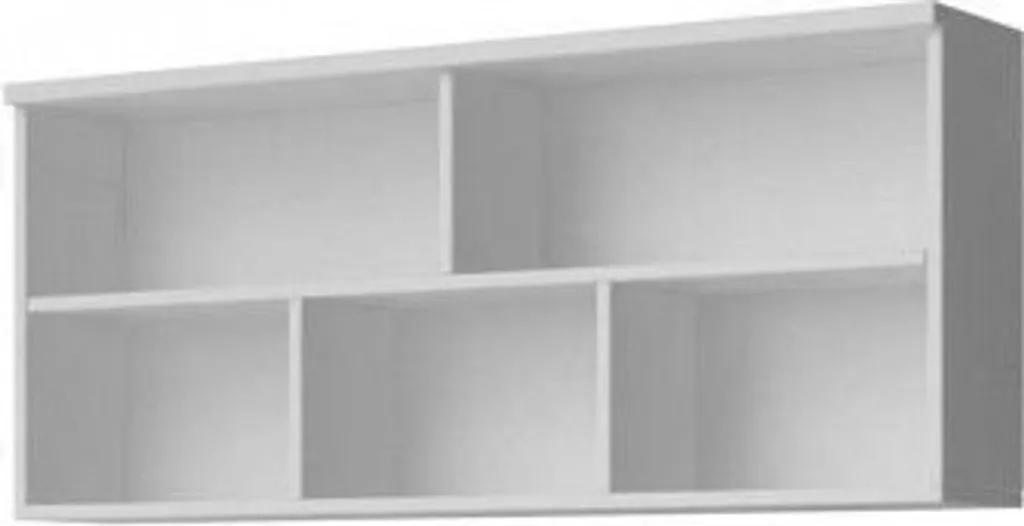 Étagère flottante blanche de 110 cm Figo 09 pour rangement mural chic